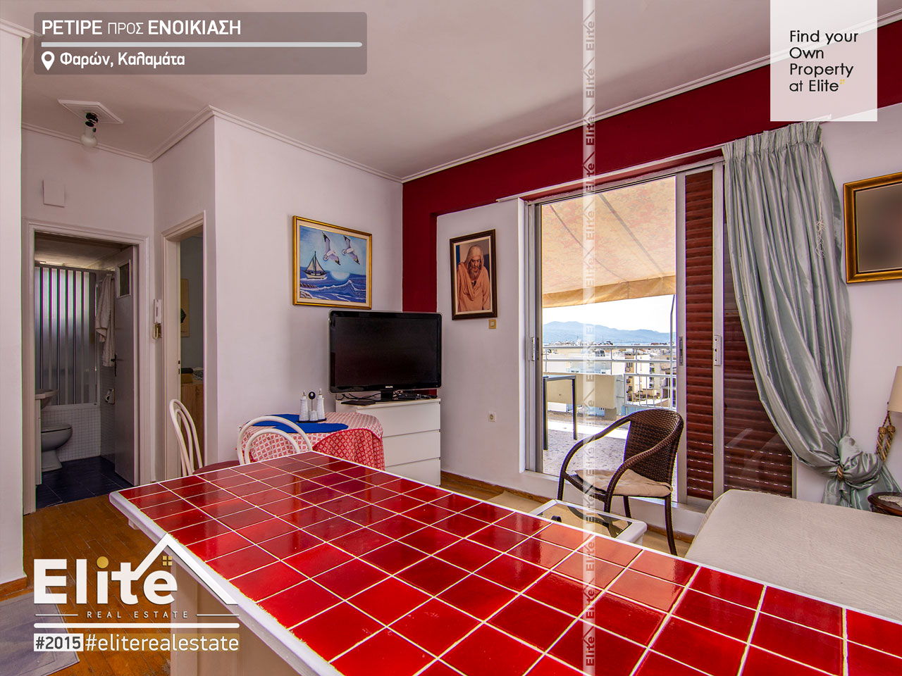 Kalamata penthouse apartment for rent code 2015 |ELITE